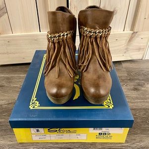 Sbicca Zepp Fringe Platform Bootie